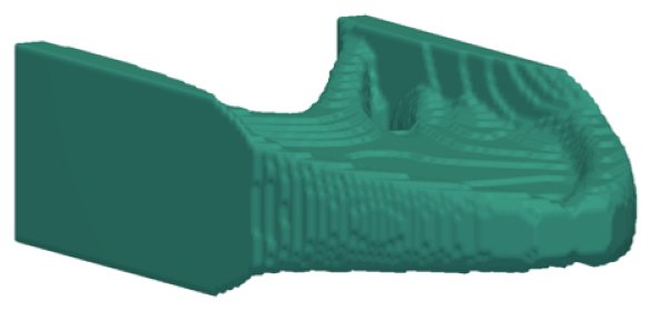 Result figure from: When a Positive SIMP Density Floor Is Not Enough: Solver Admissibility and Guarded Floor Selection in Matrix-Free 3D Topology Optimization