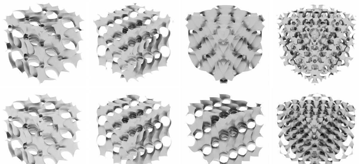 Sample figure from: Semantic Inverse Design of Cellular Structures in Implicit Field Space